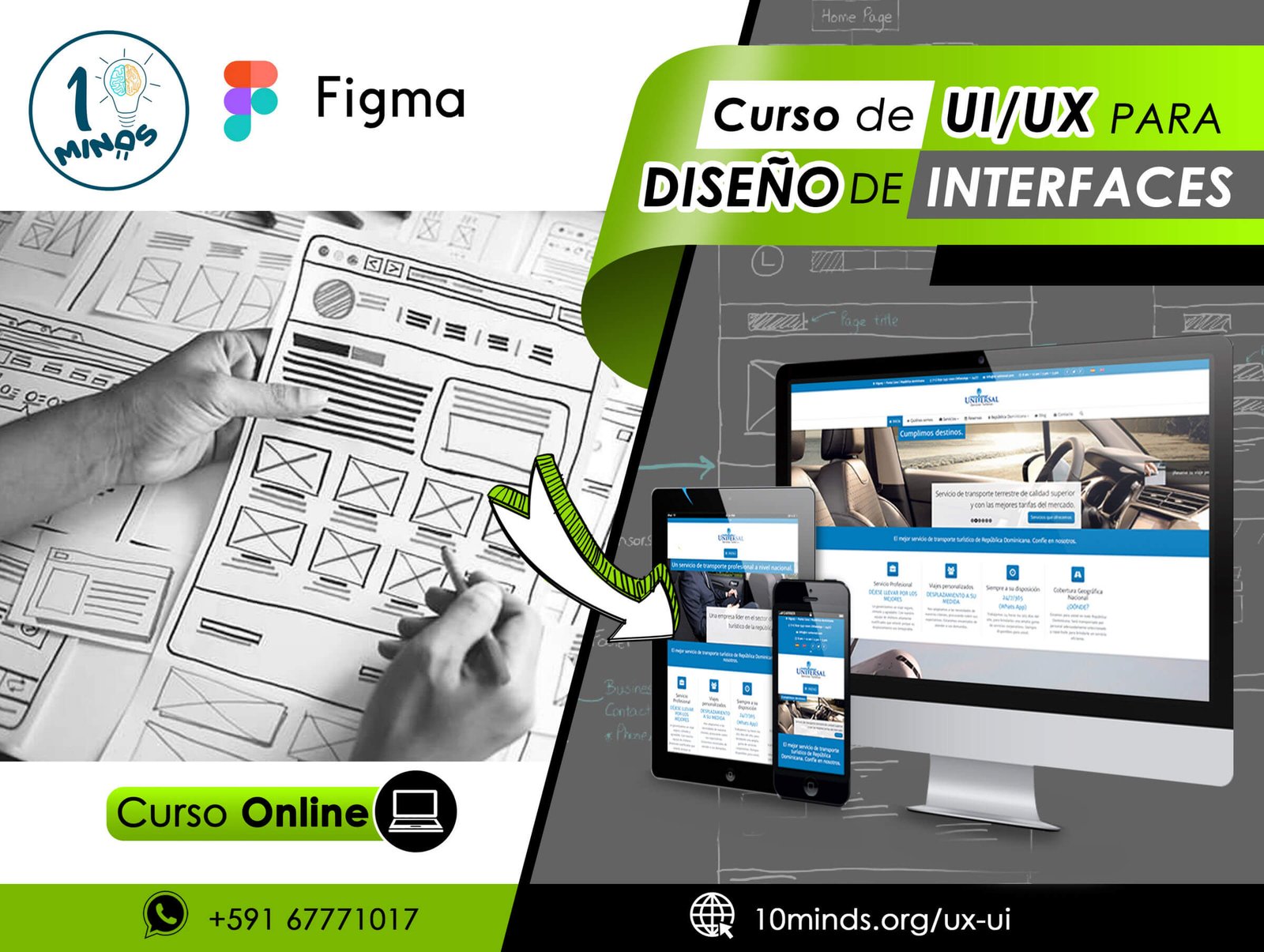 Inscripción - Curso de UI/UX para Diseño de Interfaces - 10Minds